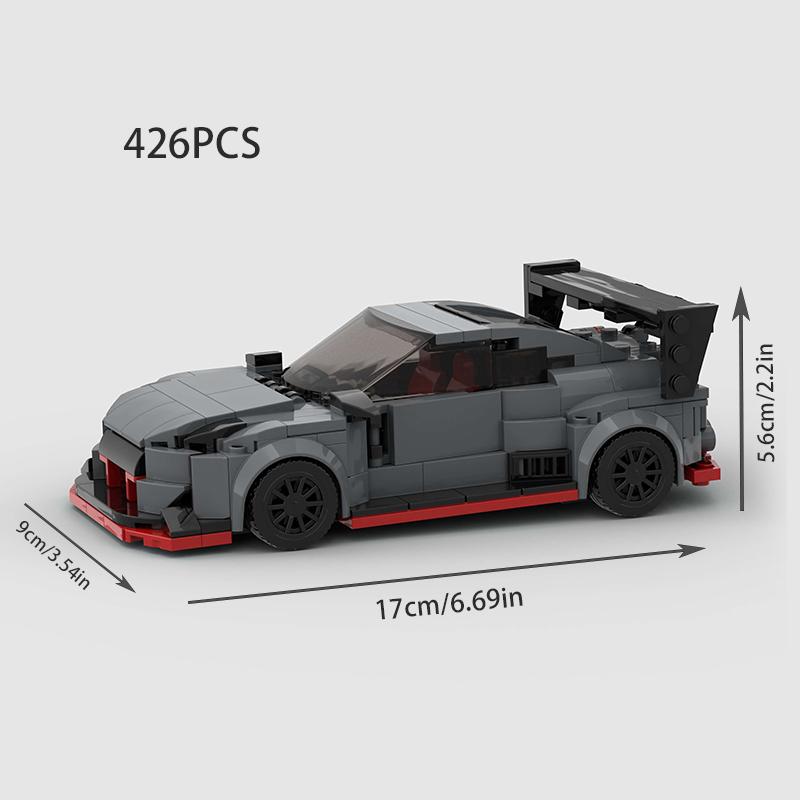 MOC F1 City Speed Sports Champion Racing Car Building Blocks Brick R34 RX-7 Vehicle Supercar Fast & Furious MK4 Supra Kids Toys