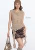 HeyHenry Ribbed Waist-Cinching Pleated Vest - American Style Sleeveless Top for Women