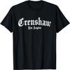 Crenshaw Los Angeles Apparel Мужская черная хлопковая толстовка классического кроя с круглым вырезом и капюшоном