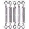 5Pcs Turnbuckle Eye and Eye Wire Rope Tension 304 Stainless Steel Shade Sail HardwareM4