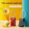 TSA Customs Colorful Code Lock for Travel Luggage Password Changeable Lock Contrast Color Design Padlock Cabinet Locker