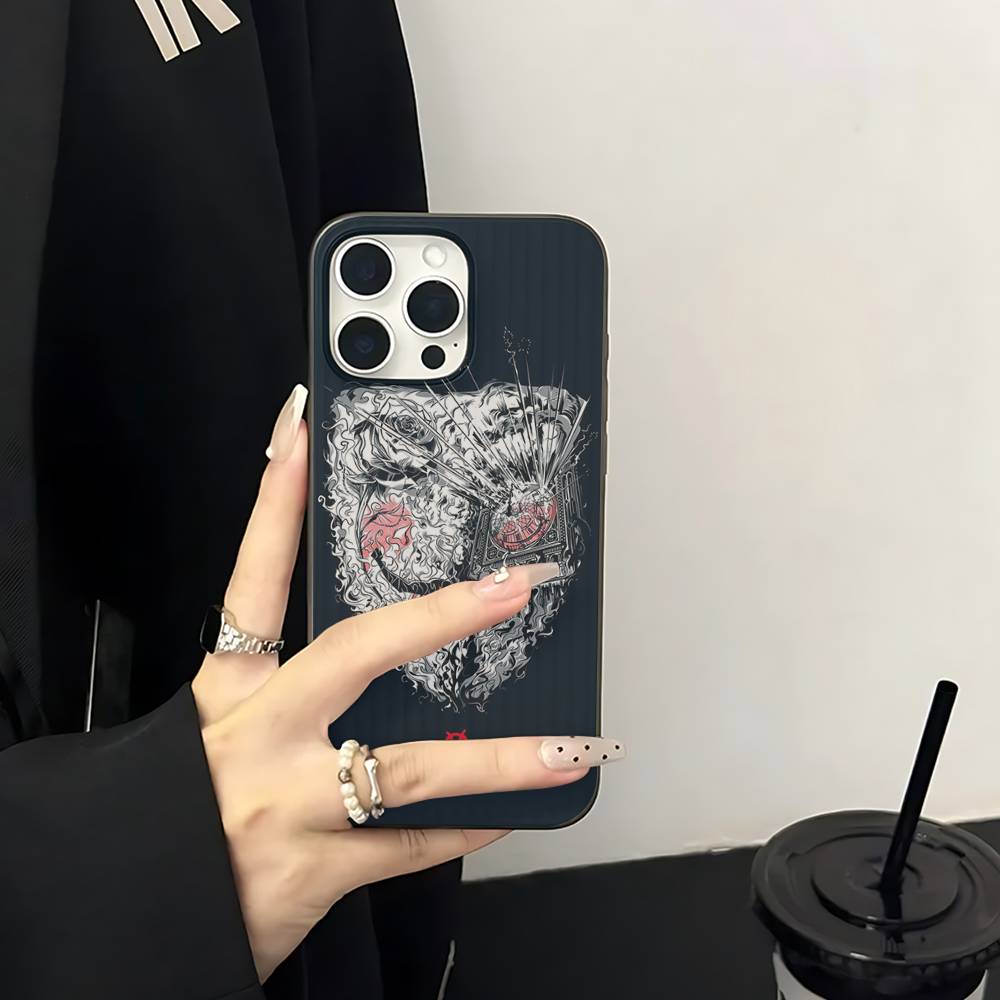 Horror Movie V For V-vendettaS Phone Case For IPhone 17 16 15 14 13 12 11 Corrugated Frosted Soft Cover Anti-Slip