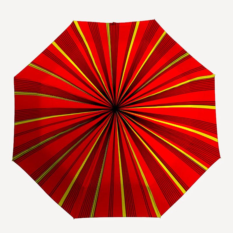 1pc Sunburst Pattern Automatic Open/close Umbrella, 8-Rib sturdy structure, Auto Folding/Opening, Portable Travel Umbrella for Women,052