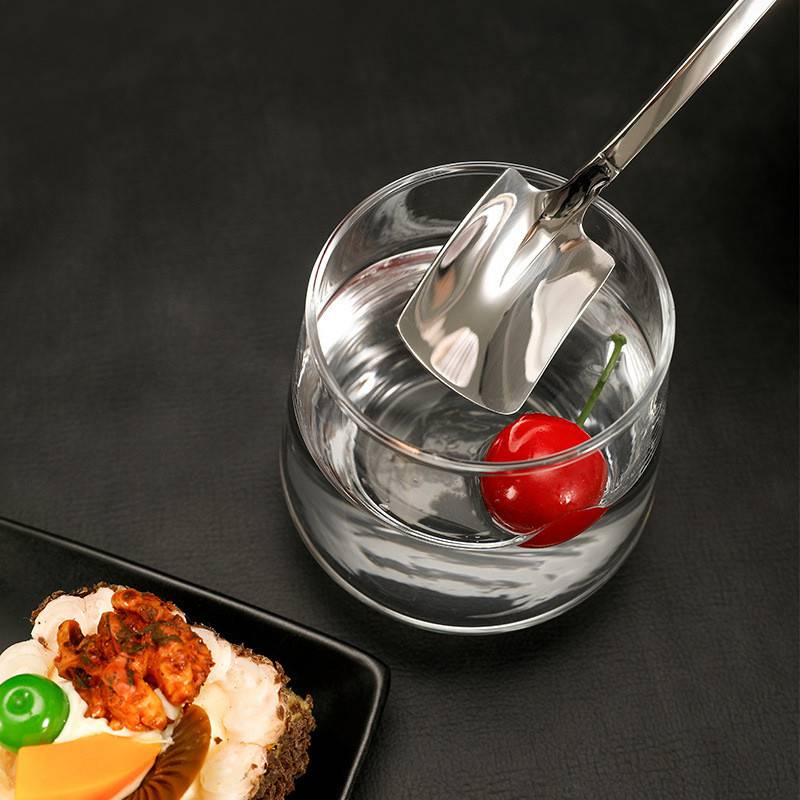 Dessert Spoon Stainless Steel Ice Cream Spoon Cake Spoon Mixing Spoon Creative Tableware