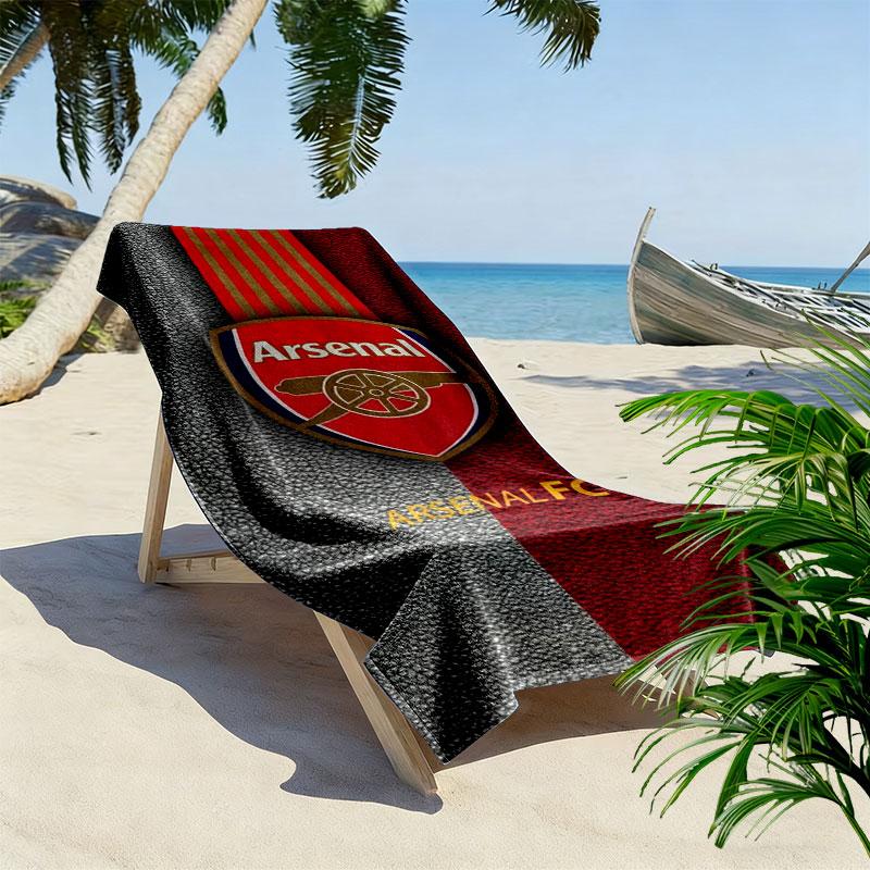 Arsenal F Print Beach Towel, Large Soft Quick Dry Towel for Beach Camping Swimming