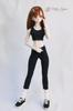 Petite Marie DD Length Fits 60cm Casual Daily Compatible with BJD Dolls 1/3 3/4 Leggings, Black, Dolls, Leggings, Pants, [No.0152]