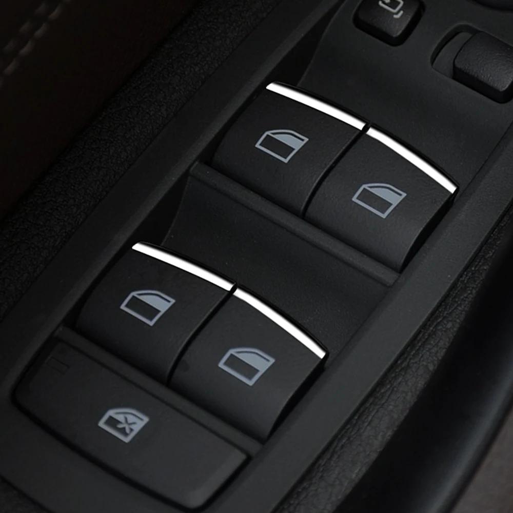 Для BMW 1 2 3 4 5 7 Серии X1 X2 X3 X4 F20 F22 F30 F34 F01 F48 F25 F26 Кнопка Стеклоподъемника Наклейка Блестки Отделка Аксессуары