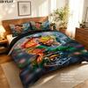 One Piece Pattern Bedding Quilt Set Quilt Cover Pillowcase Home Birthday Gift(1 * duvet cover + 2 * pillowcase, without core)