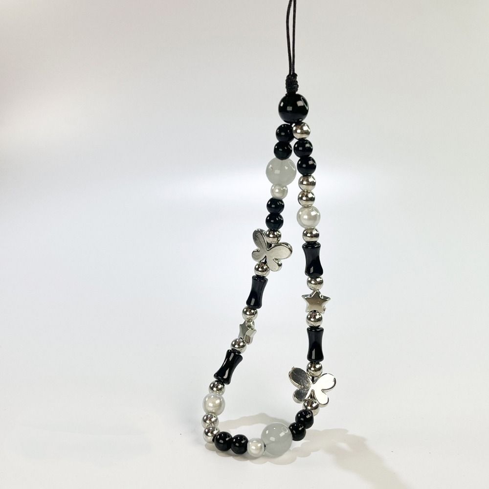 Gothic Style Y2K Phone Strap Star Heart Cell Phone Chain Fashion Mobile Phone Lanyard Phone Charm