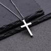 Unisex Trendy Cross Necklace – Simple, Cool Alloy Pendant Jewelry