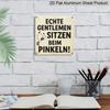 2D Flat - 1pc, Retro Metal Sign, Decorative Plaque and Ornament, Humorous Theme, Vintage Country Style Art, Wall Decoration for Bathrooms, Toilets