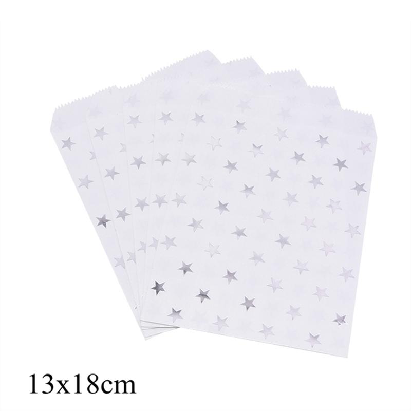 50/100 Pcs 46 patterns 13x18 CM degradable bronzing kraft paper bag envelope wedding Christmas gift baking sealed packaging