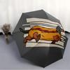 1pc Hotdog Dachshund Automatic Open/Close Umbrella Compact Folding Umbrella, All-Season Portable Umbrella for Women/Men F1124091