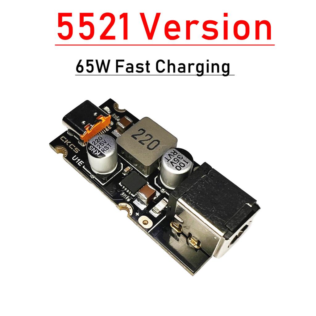 CKCS Type-C USB PD 3A 65W Fast Charging Adapter Module DC 5V 9V 12V 15V 20V 5525 5521 Conversion Charger PD3.0 PPS QC 3.0 SCP