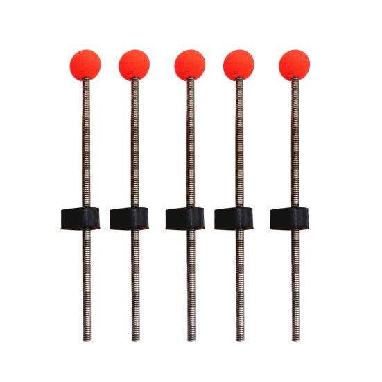 5Pcs Practical Low Temperature Resistant Stainless Steel Fishing Rod Pole Tips Outdoor Winter Ice Spring Ball for River Lake Pond
