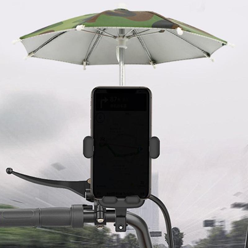 Многоцветный зонтик от солнца для мобильного телефона с присоской, подставка для телефона, чехол для улицы, солнцезащитный козырек, держатель для телефона, аксессуары