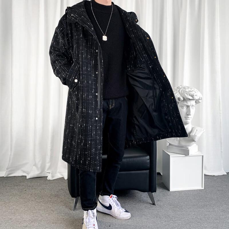 ROMON Мужской тренч средней длины в стиле business casual
