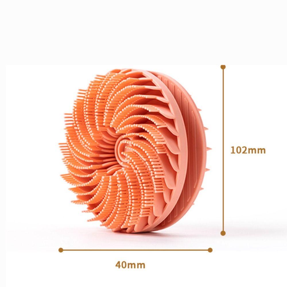 Massage Soft Bristle Shower Brush Double-sided Bath Brush Body Shampoo Brush For Exfoliation