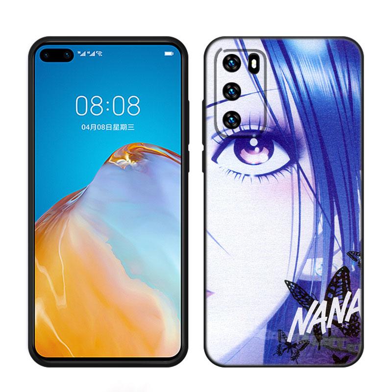 NaNa Osaki аниме черный силиконовый чехол для телефона Huawei P10 P20 P30 P40 Lite P50 P60 Art P50E P Smart Z 2018 2020 2021 Pro 2019