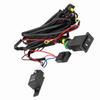 Universal Car LED Fog Light On/Off Switch Kit Relay Wire Harness