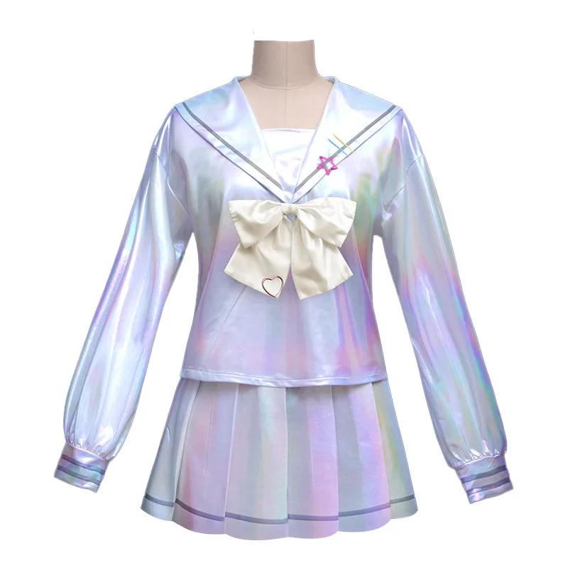 Игра NEEDY GIRL OVERDOSE KAngel Костюм для косплея Лолита Девочки Матросский костюм Униформа Платье Хэллоуин Карнавал Аниме Школьная одежда