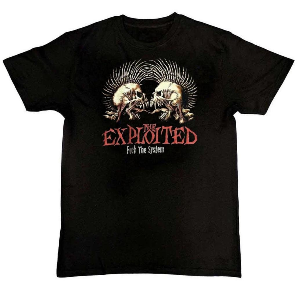Футболка мужская с графическим принтом группы The Exploited Fck The System S-4XL