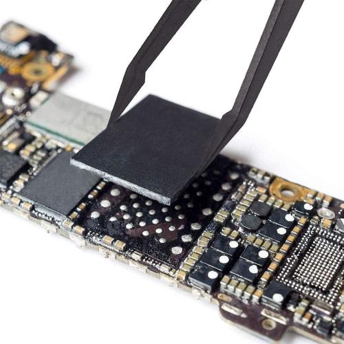 Roczential 5-Piece Plastic Tweezers, 120mm Anti-Static Point Tip Pick-Up Tool (Black)