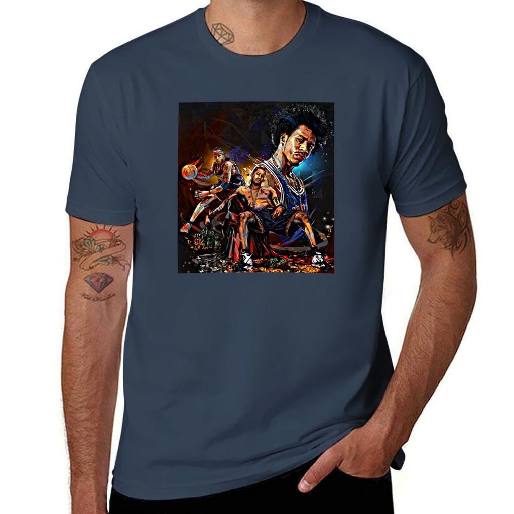 Allen Iverson Tshirt Basic All Season Solid Tshirt
