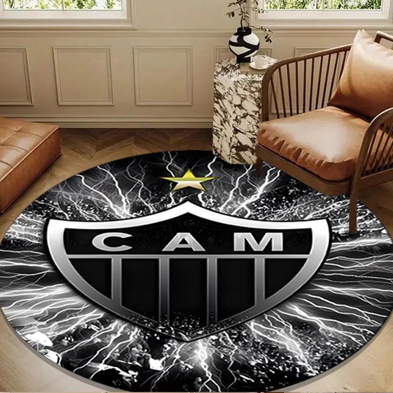1PC rug Love For Atlético Round mat Home Decor, Chair rug For livingroom,Bedroom, doormat home decor Birthday Gift Christmas Gifts