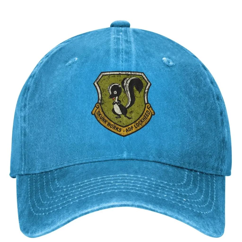 Lockheed Martined Baseball Cap Skunk Works Unisex Unisex Sun Visors Trucker Dad Hat Summer Casual Kpop Rock Baseball Caps