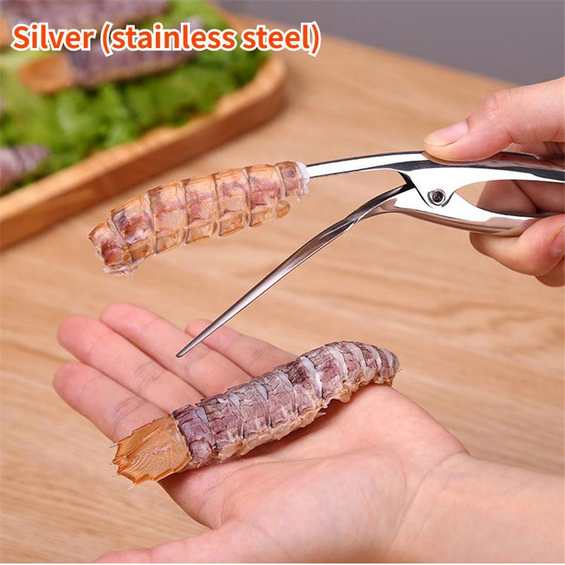 Shrimp Peeler Stainless Steel Prawn Shrimp Peeling Plier Deveiners Kitchen Crayfish Tools