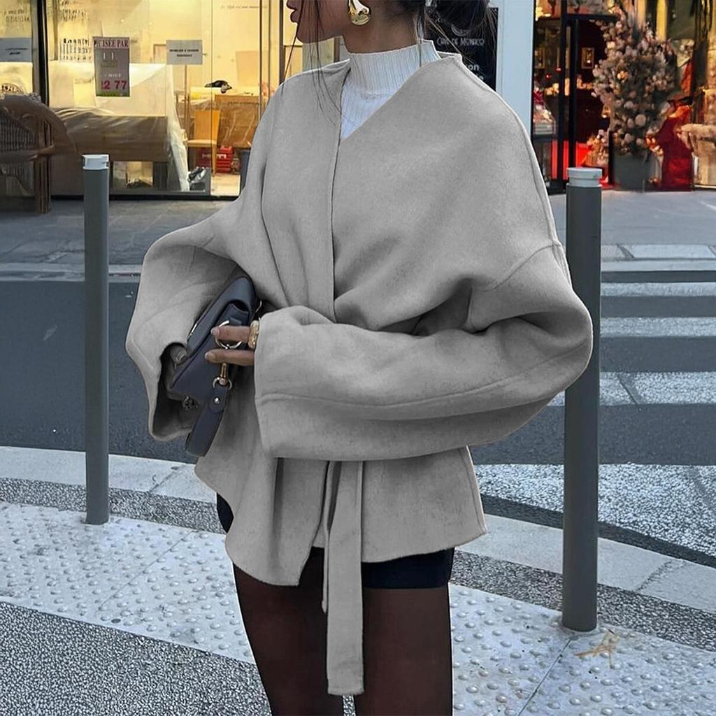 Элегантный блейзер на шнуровке с длинным рукавом Женский Осень/Зима 2025