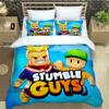 3D игра Мультфильм Stumble-guys Постельные принадлежности изысканный комплект постельного белья пододеяльник одеяло комплект постельного белья роскошный подарок на день рождения