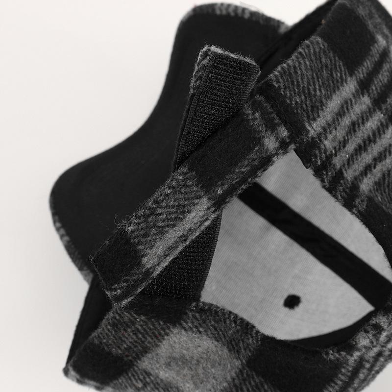 Vintage Plaid Adjustable Baseball Cap, Polyester Knit Fabric, Lightweight, Hand Washable, with Adjustable Closure for Women, Christmas Occasion Themed