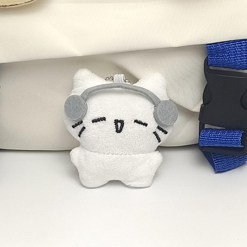Милые наушники, котенок, пара, мини-плачущий кот, кукла, плюшевая мультяшная собака, пчела, сумка, подвеска, амулеты, украшение для рюкзака