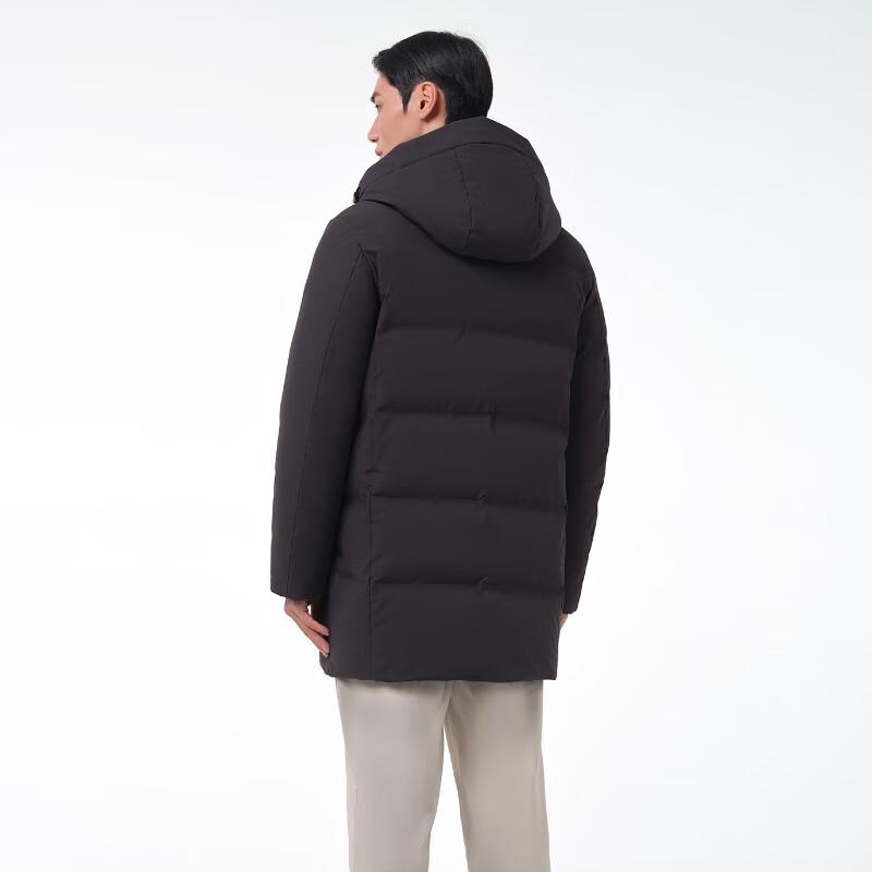 Tambour Men's Hooded Mid-Length Down Jacket TA231567