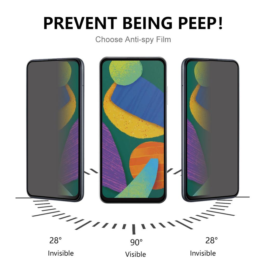 RURIHAI Защитная пленка для экрана Huawei P30 Pro с защитой от шпионажа, 3D изогнутая, полное покрытие, пленка из закаленного стекла