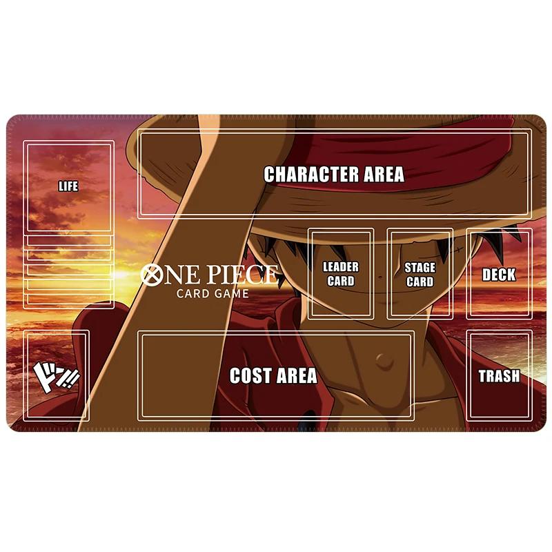 One Piece TCG Playmat Waterproof Antislip Trading Card Game Mat with Zones