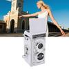 Sxhlseller Цифровая камера Ретро Винтажный стиль TLR, 64 МП Автофокус 1080P FHD, Мини Портативная Point and Shoot с Рукояткой, Камера для Путешествий для Ежедневной Съемки