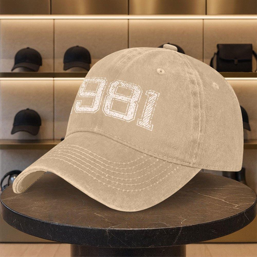 Vintage Washed Adjustable Baseball Cap with Printed Design Unisex Lightweight Headwear for Golf Casual Outdoor