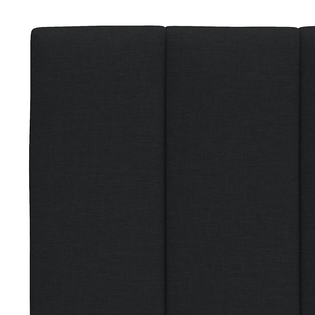 Bed Frame without Mattress Hanko Black 200x200 cm Fabric