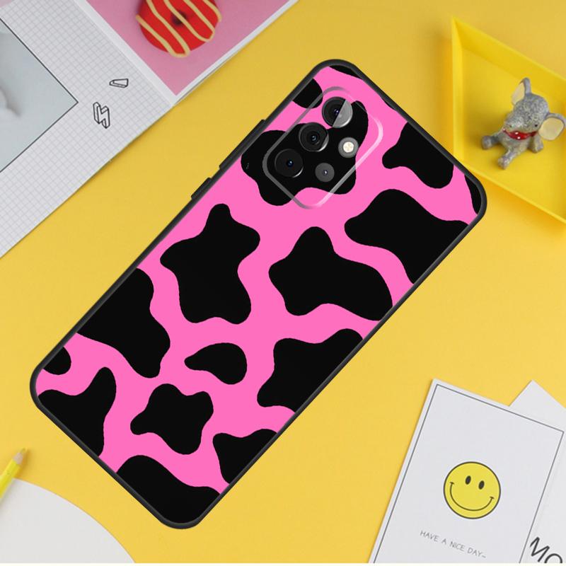 Cow Print Phone Case For Samsung Galaxy A53 A33 A13 A12 A32 A52 A14 A34 A54 A15 A25 A35 A55 A71 A51
