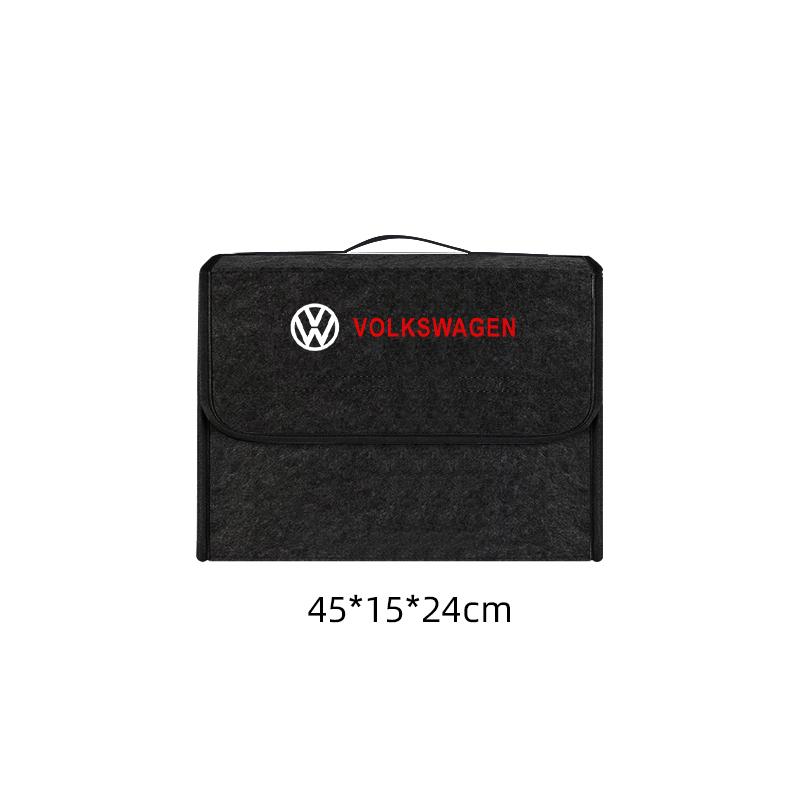 Car sticker For VW Golf 5 4 6 GTI Jetta Scirocco Touran Polo Trunk Storage Box Foldable Felt Organizer Stowing Tidying Box zd2