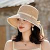 Sun Hat Children Sunshade Sunscreen Raffia Straw Hat Outdoor Face Small Beach Bucket Hat