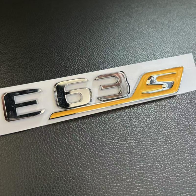 For black car letters E63 E63S logo logo sticker car suitcase badge decal Mercedes Benz E63 E63S W213 accessories IZ9