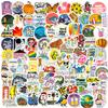 100 Small Size 4Cm American Stickers Mixed And Matched Ins Wind Pvc Waterproof Personalized Skateboard Luggage Stickers