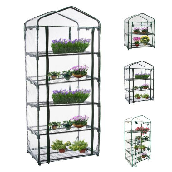 Крышка для теплицы Прозрачная легкая сборка из ПВХ на роликовой молнии Дизайн Крышка для тепличного растения для сада