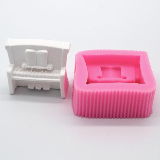 DIY силиконовая форма Sugarcraft 3D фортепиано торт кухонный инструмент для украшения формы для выпечки