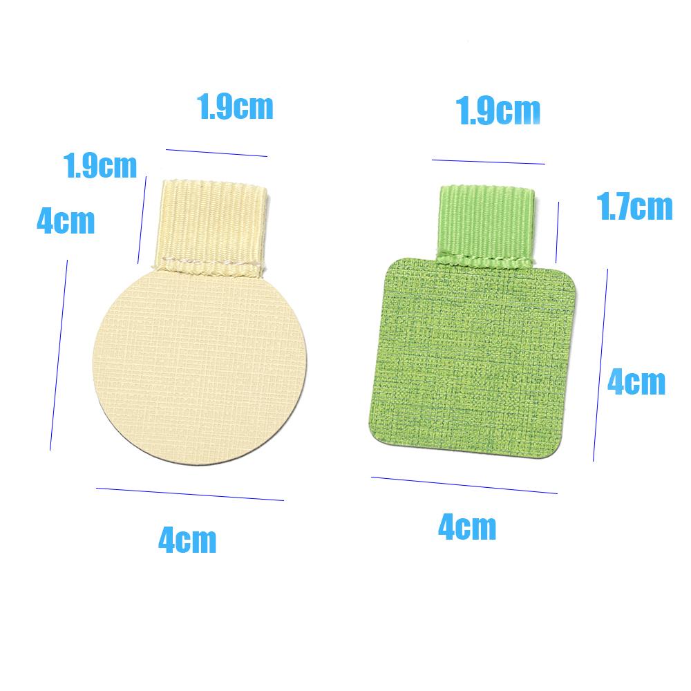 4PCS Useful Portable Convenient Notebook Self-adhesive Pen Holder Elastic Loop Leather Pen Clips