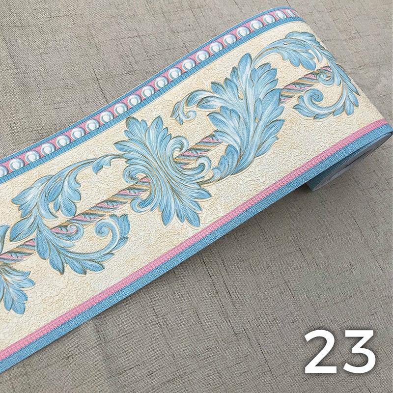 5M ПВХ самоклеящиеся наклейки на плинтус, цветочные наклейки на талию, водонепроницаемые 3D настенные бордюры для ванной комнаты, декор